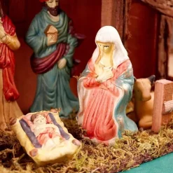 Generic Kerststallen></noscript>Kerststal Met Verlichting - 39 X 15 X 22,5 Cm - Op Batterijen