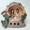 eigen Kerststallen>Kerststal Van Roodbruin Aardewerk, Fairtrade Uit Peru, 11 Cm Barbosa-Hn028