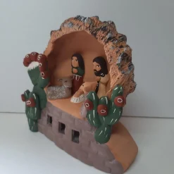 eigen Kerststallen>Kerststal Van Roodbruin Aardewerk, Fairtrade Uit Peru, 11 Cm Barbosa-Hn028