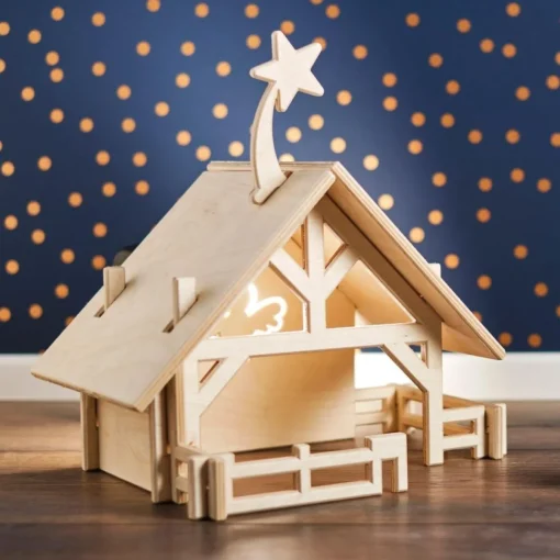 Lovelties Kerststallen>Kerststal Voor Kinderen. Inclusief 12 Figuren. Deze Kerststallen Worden Gemaakt In Nederland. Na De Kerst Plat Op Te Bergen.