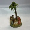 Eigenmerk Home made Kerststallen>Kerststalhanger Palmboom Met Josef, Maria En Kindeke Jezus