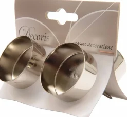 Decoris Kerststukjes>Kerststukjes Theelichthouders Zilver 4 Stuks