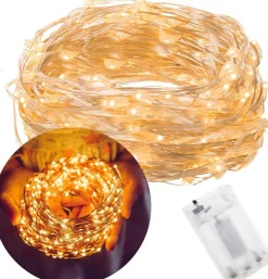 springos Kerstverlichting | 9.9 M | Waterdicht | Op Batterij | Led-Verlichting | Warm Wit Cheap
