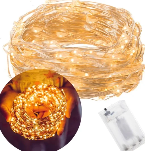 springos Kerstverlichting | 9.9 M | Waterdicht | Op Batterij | Led-Verlichting | Warm Wit Cheap
