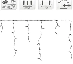 Merkloos Kerstverlichting - Ijspegel - Lichtgordijn - 3 Meter - Ijspegel - 90 Led's Voor Binnen & Buiten Cheap