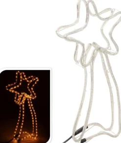 Ways Kerstverlichting - Kerst Bundel - 3D Rendier Met Slee 2 Meter & Kerst Ster 144 Led's New