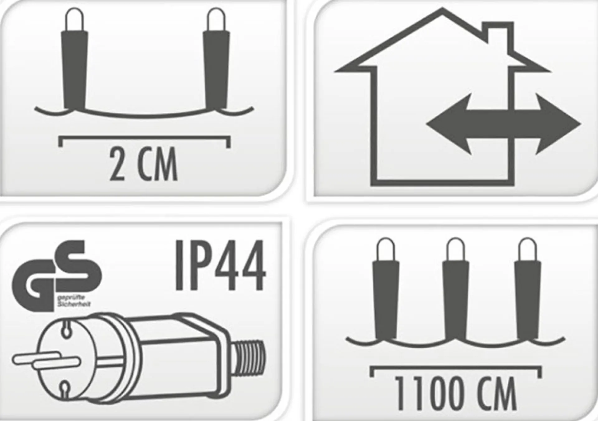 Merkloos Kerstverlichting - Lichtsnoer - 560 Led's - Lengte: 11 Meter - Warm Wit Outlet