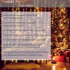 Trend24 Kerstverlichting - Sfeerverlichting - Kerstverlichting Buiten - Kerstverlichting Binnen - Kerstversiering - Feestverlichting - Lichtsnoer - Lichtsnoer Buiten - Voor Binnen En Buiten - Met Afstandsbediening - 5 M - Veelkleurig Hot