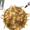 Trend24 Kerstverlichting - Sfeerverlichting - Kerstverlichting Buiten - Kerstverlichting Binnen - Kerstversiering - Feestverlichting - Lichtsnoer - Lichtsnoer Buiten - Voor Binnen En Buiten - Met Afstandsbediening - 60 M - Warm Wit Fashion