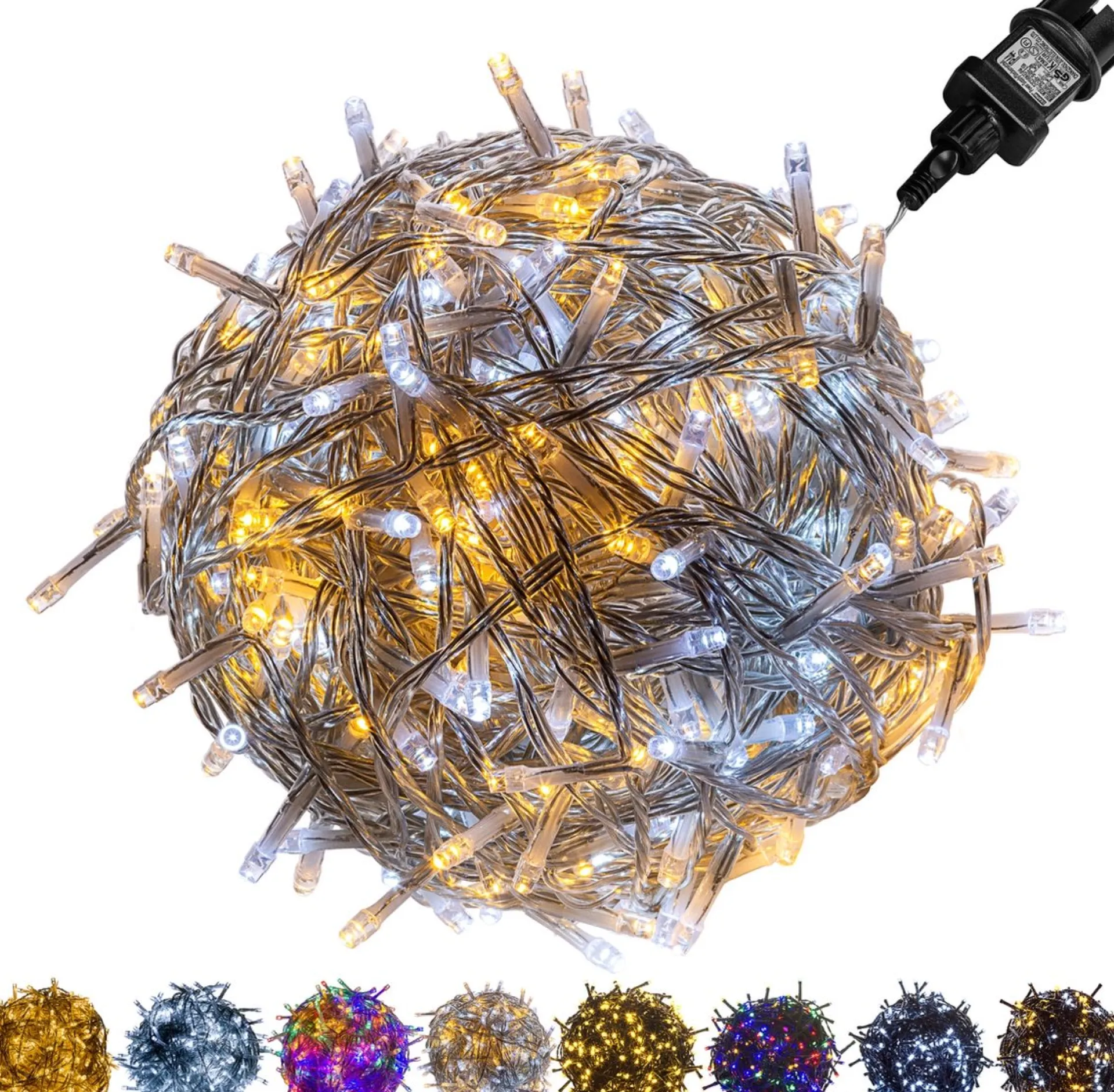 Trend24 Kerstverlichting - Sfeerverlichting - Kerstverlichting Buiten - Kerstverlichting Binnen - Kerstversiering - Feestverlichting - Lichtsnoer - Lichtsnoer Buiten - Voor Binnen En Buiten - 20 M - Warm Koud Outlet