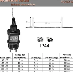 Trend24 Kerstverlichting - Sfeerverlichting - Kerstverlichting Buiten - Kerstverlichting Binnen - Kerstversiering - Feestverlichting - Lichtsnoer - Lichtsnoer Buiten - Voor Binnen En Buiten - 20 M - Warm Koud Cheap