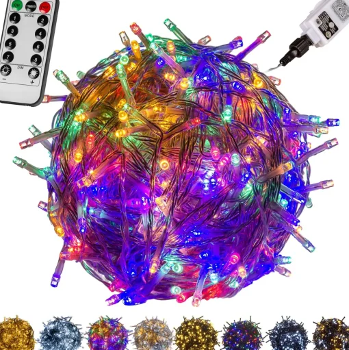 Trend24 Kerstverlichting - Sfeerverlichting - Kerstverlichting Buiten - Kerstverlichting Binnen - Kerstversiering - Feestverlichting - Lichtsnoer - Lichtsnoer Buiten - Voor Binnen En Buiten - Met Afstandsbediening - 20 M - Veelkleurig Flash Sale