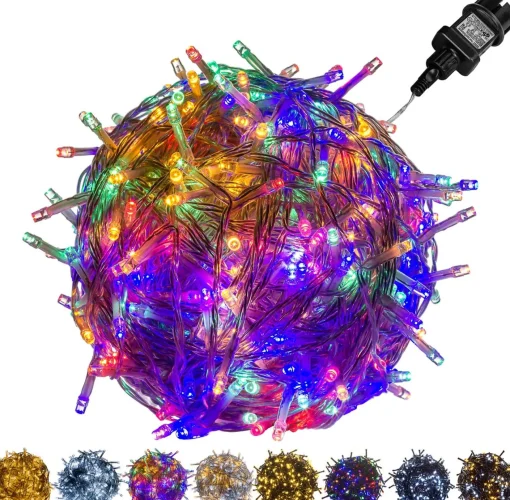 Trend24 Kerstverlichting - Sfeerverlichting - Kerstverlichting Buiten - Kerstverlichting Binnen - Kerstversiering - Feestverlichting - Lichtsnoer - Lichtsnoer Buiten - Voor Binnen En Buiten - 5 M - Veelkleurig Hot