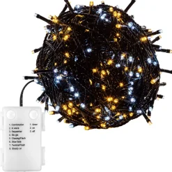 Trend24 Kerstverlichting - Sfeerverlichting - Kerstverlichting Buiten - Kerstverlichting Binnen - Kerstversiering - Feestverlichting - Lichtsnoer - Lichtsnoer Buiten - Voor Binnen En Buiten - Op Batterij - 20 M - Warm Koud Best