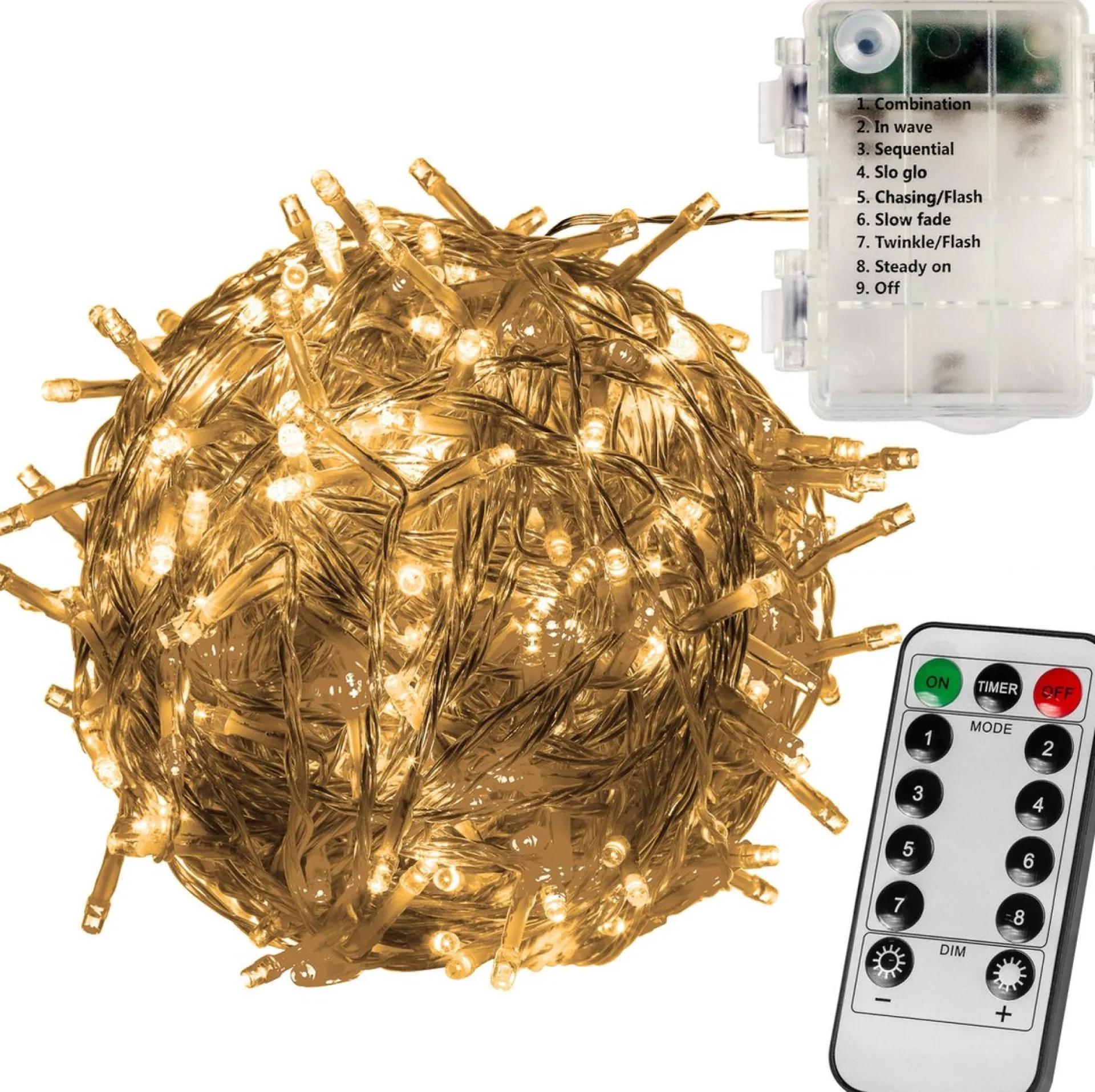 Trend24 Kerstverlichting - Sfeerverlichting - Kerstverlichting Buiten - Kerstverlichting Binnen - Kerstversiering - Feestverlichting - Lichtsnoer - Lichtsnoer Buiten - Voor Binnen En Buiten - Op Batterij - Met Afstandsbediening - 10 M - Warm Wit Cheap