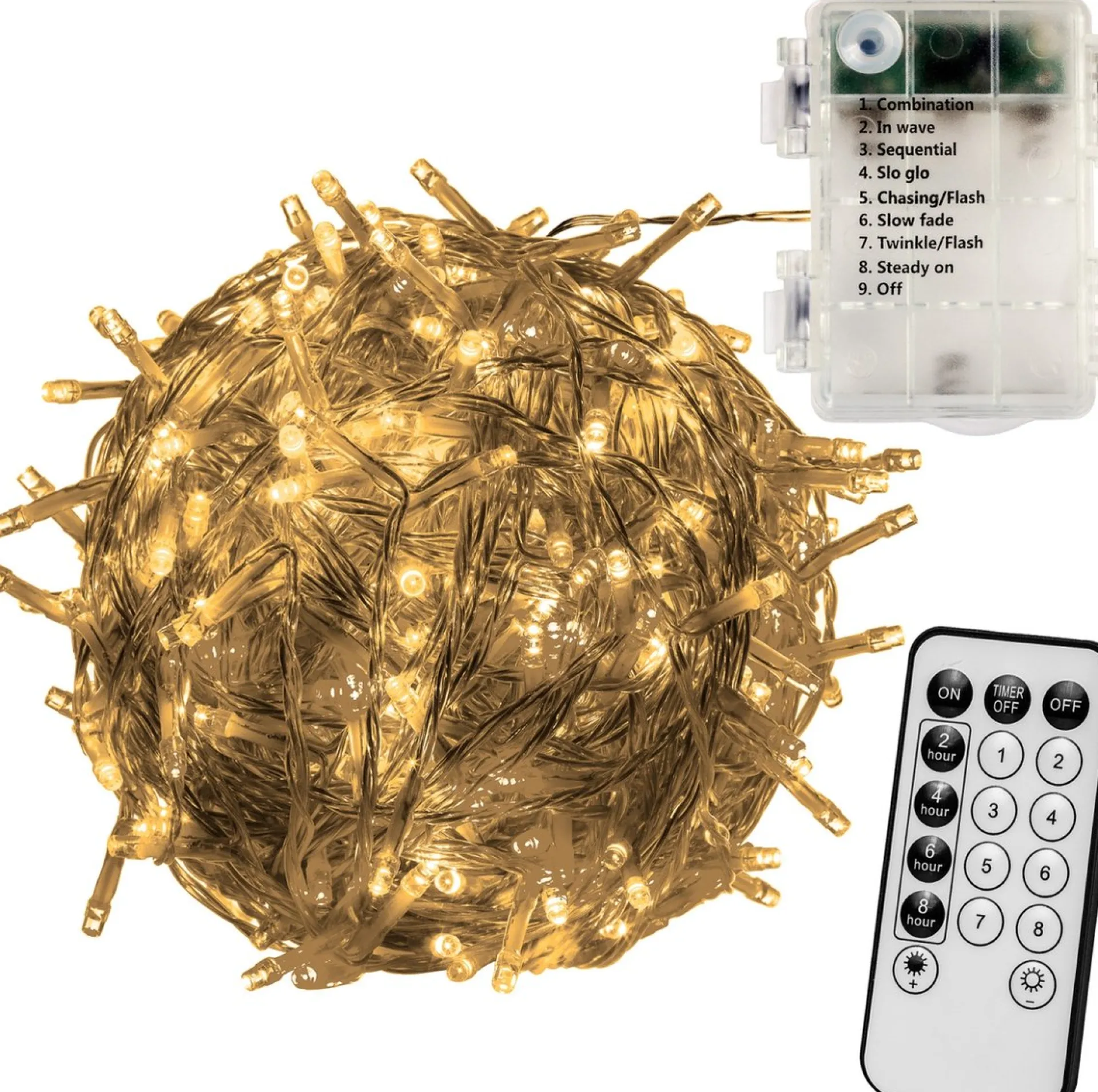 Trend24 Kerstverlichting - Sfeerverlichting - Kerstverlichting Buiten - Kerstverlichting Binnen - Kerstversiering - Feestverlichting - Lichtsnoer - Lichtsnoer Buiten - Voor Binnen En Buiten - Op Batterij - Met Afstandsbediening - 10 M - Warm Wit Cheap