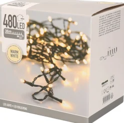 BigBuy Christmas Kerstverlichting - Warm Wit Buiten - 480 Lampjes - 3600 Cm Shop