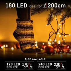Emos Kerstverlichting Buiten - 18 Meter 180 Led - Warm Wit - 8 Modi - Lichtsnoer - Ip44 Stekker - Kerstboomverlichting - Geschikt Voor Binnen En Buiten - Kerstverlichting Led Cheap