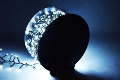 discountershop Kerstverlichting Buiten 25 Meter 1250 Led - Wit - Lichtsnoer Nano Koperdraad - Ip44 Stekker Met Timerfunctie - Kerstboomverlichting - Geschikt Voor Binnen En Buiten - Kerstverlichting Led Hot