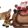 Lumineo Kerstverlichting Figuren Voor Buiten - Verlichte Kerstman Met Slee Led 90 Lampjes - 47 Cm - Koel Wit Store