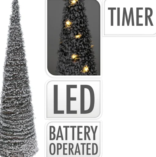 Merkloos Kerstverlichting Kegel - Led - Kerstboom - Lamp - 80 Cm - Groen Sale
