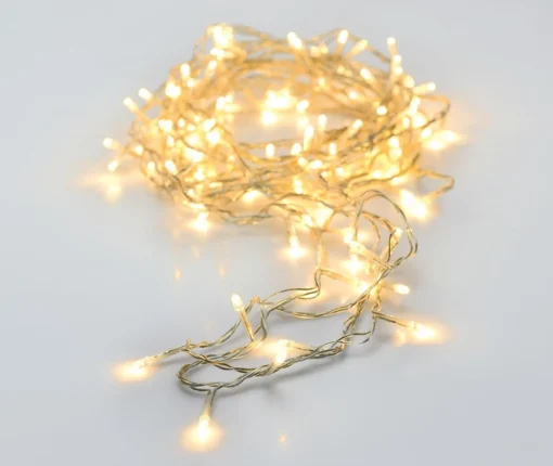 Merkloos Kerstverlichting Transparant Snoer Met 320 Warm Witte Lampjes - 24 Meter - Kerstlampjes/Kerstlichtjes - Binnen/Buiten Flash Sale