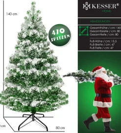 Kesser ® Kunstkerstboom - Kerstboom - Kunstmatige Kerstboom Van Pe - Sneeuw, 140Cm Discount