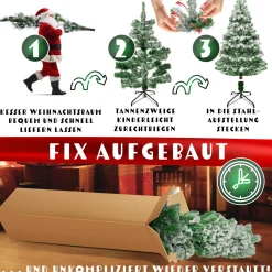 Kesser ® Kunstkerstboom - Kerstboom - Kunstmatige Kerstboom Van Pe - Sneeuw, 140Cm Discount