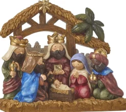 Merkloos Kerststallen>Kinder Kerststal Met Kerststal Figuren 20 Cm