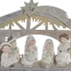 Merkloos Kerststallen>Kinder/Kinderkamer Kerststal Met Beelden/Figuren Wit 17 X 5 X 11