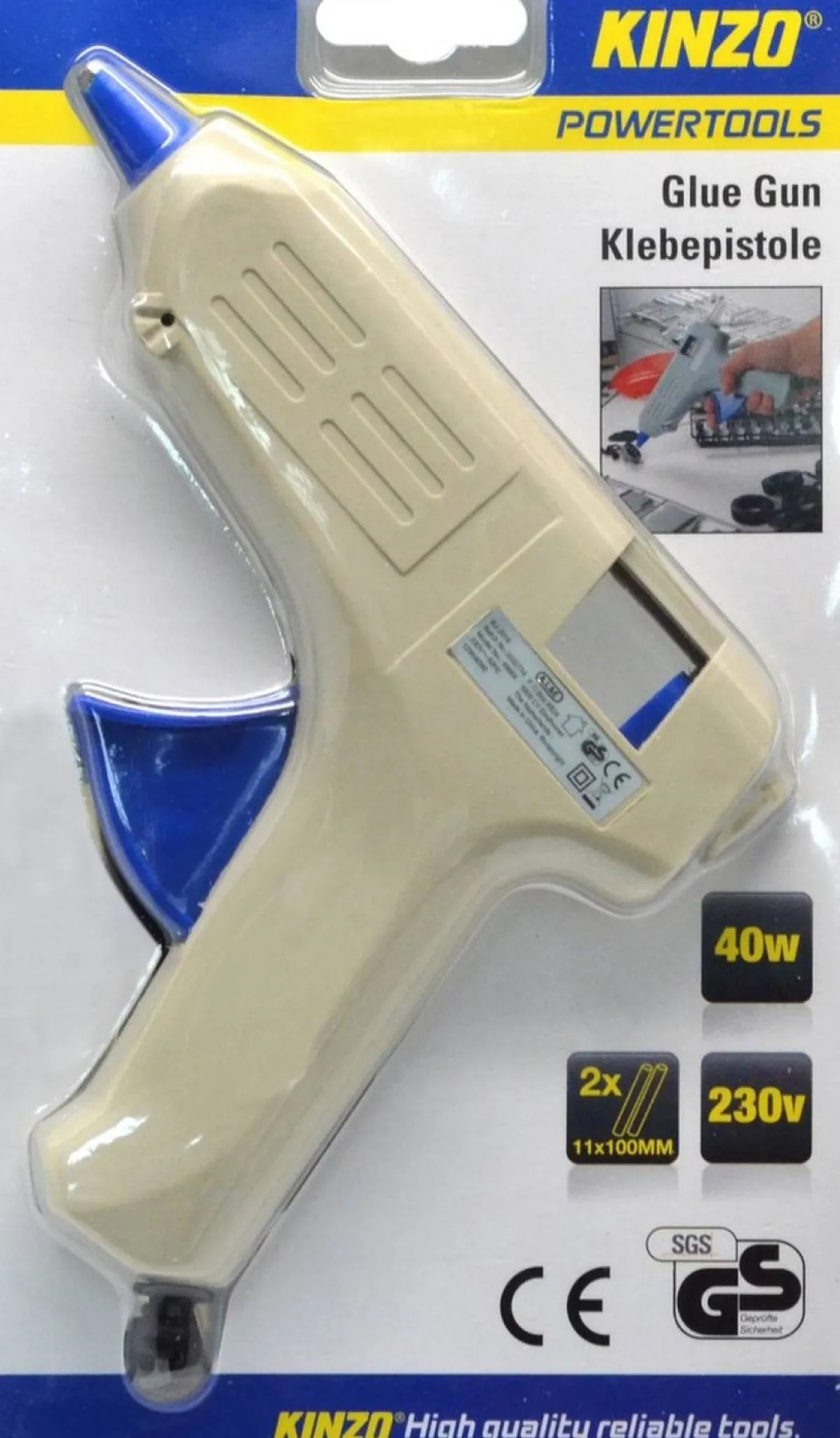 Kinzo Kerststukjes> Lijmpistool 40W (11Mm Lijmstick)