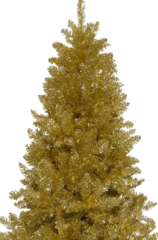 KJ Kunstkerstbomen Gouden Kunstkerstboom De Luxe - 180 Cm - Goud - 1050 Pvc Takken Outlet