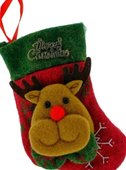 Knaak Kerstsokken> Kerstsok Rendier Voor Bestek En/Of In De Kerstboom - 1 Stuk - Kerstdecoratie