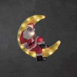 Konst Smide Led Raamdecoratie Kerstman Verlichte Kerstfiguren - 40 Cm - Maan - 20 Leds Best Sale