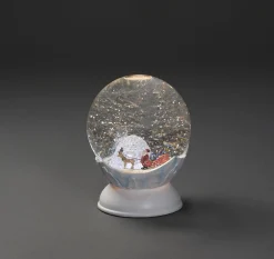 Konst Smide Sneeuwbol O15Cm Groot Electronisch Met Licht Kerstman Slee Rendier Iglo Noordpool Decoratie Kerstverlichting Flash Sale
