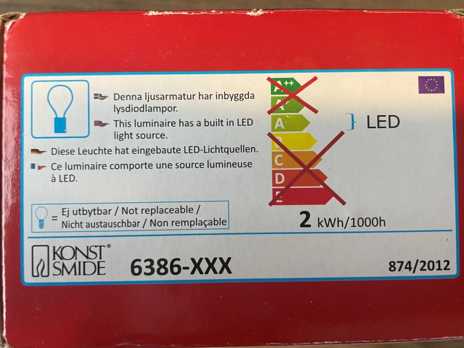 Konst Smide Konstsmide - 6386-102 Kerstverlichting (Motief) Druppel - Binnenin Led Met Netvoeding (Monochroom) - Warm Wit - Verlichte Lengte Shop