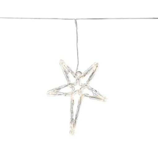 Konst Smide Kerststukjes>Konstsmide Decoratieve Verlichting Lichtdecoratie Ster - Transparant - 40 Lampen Led 2,4 W A