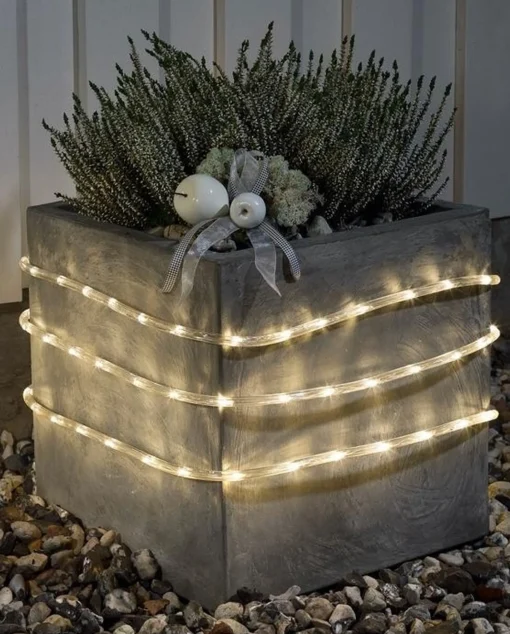 Konst Smide Konstsmide Led Lichtslang 9 Meter, Met Sensor En Timer, Warm Wit - 144 Led's Flash Sale