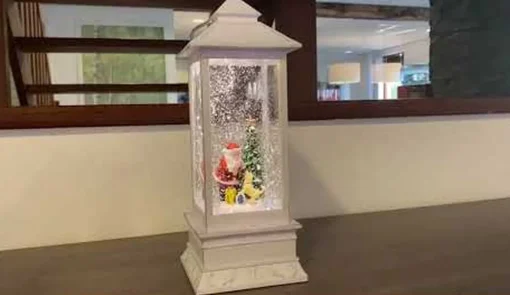 Konst Smide Konstsmide Led Sneeuwlantaarn Met Kerstman En Hond Discount