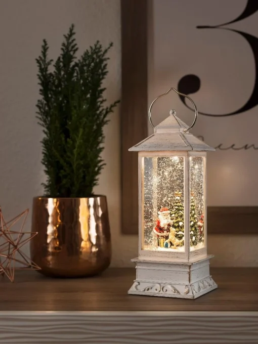 Konst Smide Konstsmide Led Sneeuwlantaarn Met Kerstman En Hond Discount