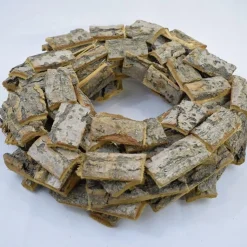 * Kerstkransen></noscript>Krans / Decoratie-Krans, Bruin: O 30 X 8 Cm, Hout