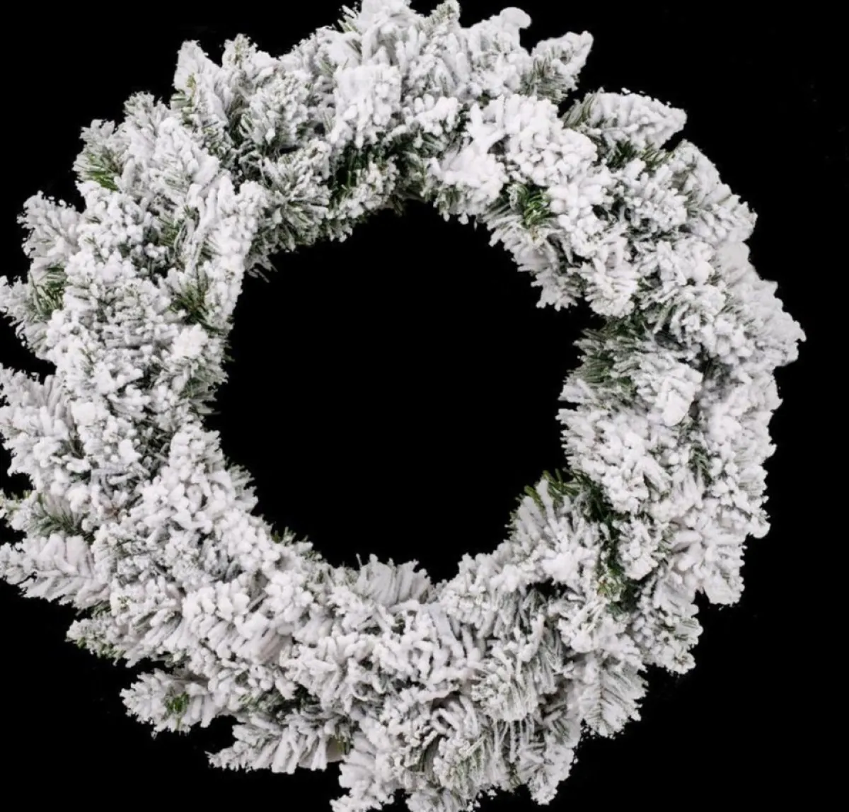 Fééric Lights and Christmas® Kerstkransen>Krans - Dennenkrans 40 Cm - Krans Met Sneeuw - Kerst Versiering - Kerstdecoratie