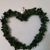 Merkloos Kerstkransen>Krans - Hartvorm - Groen Blad - Kunststof
