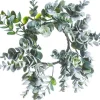 Natural Pine Collection Kerstkransen>Krans Eucalyptus | O25 Cm | Met Sneeuw | Kunstbloemen | Kerststukje