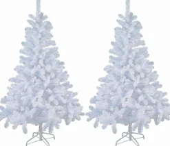 Merkloos Kunst Kerstboom/Kunstboom Wit 90 Cm - Kunst Kerstbomen / Kunstbomen Shop