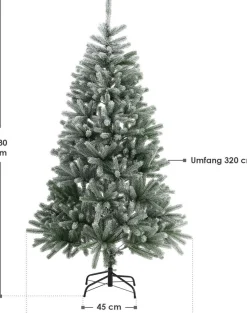 Juskys Kunstkerstboom / Kerstboom Talvi - 180 X 102 Cm - Sneeuw - Incl. Voet Outlet