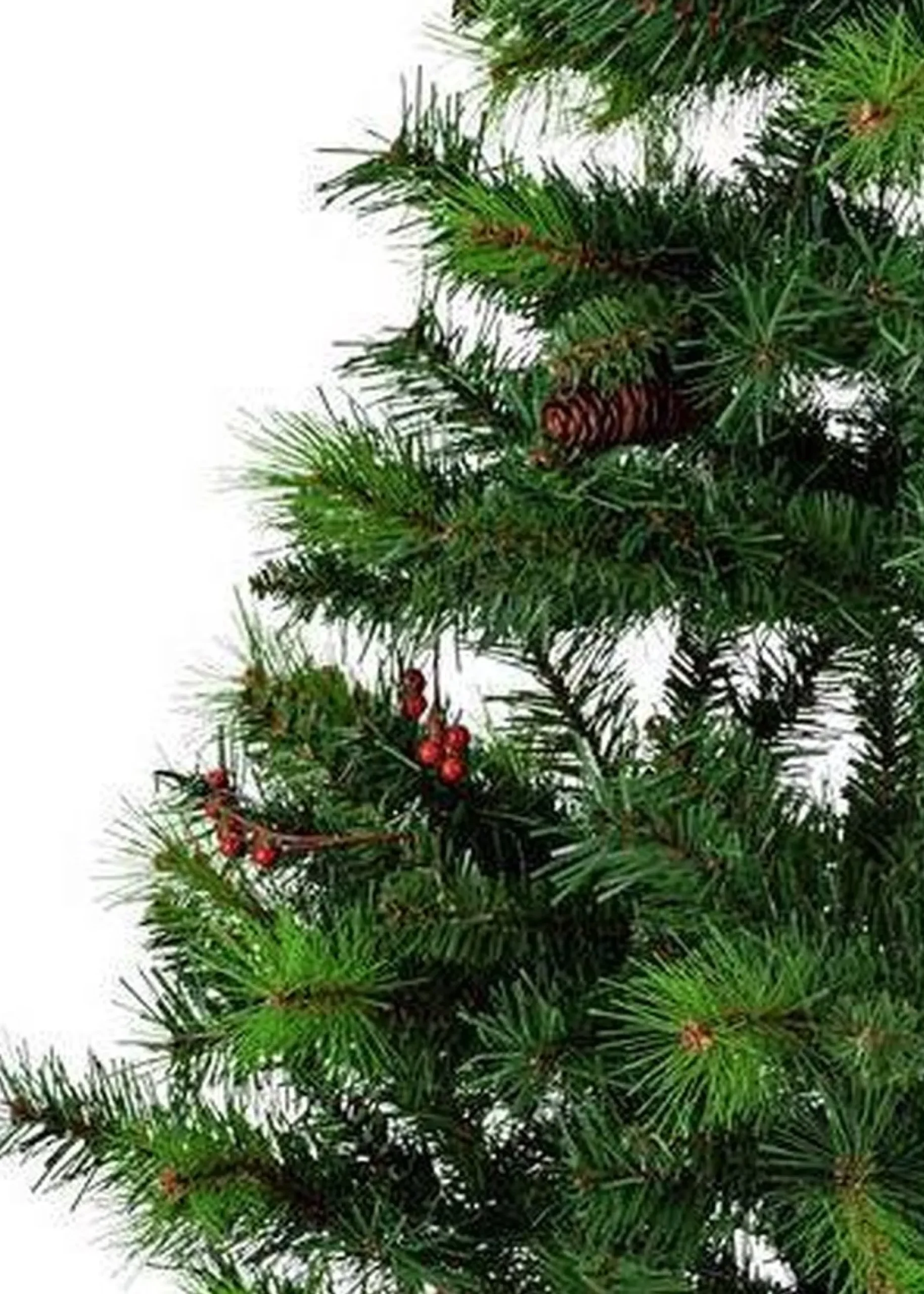 Argos Kunstkerstboom 6Ft Versierd Met Traditionele Dennenappels En Rustieke Bessen | 180 X 100Cm Fashion