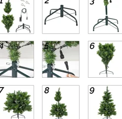 King Tree Kunstkerstboom '' - Met Verlichting - 250 Led Lampjes - 114 Cm -180 Cm Store