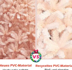 Costway Kunstkerstboom Metalen Standaard - Pvc Naalden - Kerstmis - Kerstboom - 180 Cm Discount