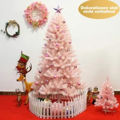 Costway Kunstkerstboom Metalen Standaard - Pvc Naalden - Kerstmis - Kerstboom - 180 Cm Discount